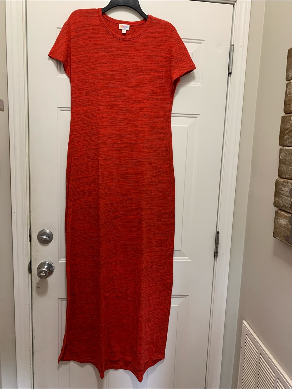 3/$15 LuLaRoe Red Short-Sleeve Maxi Dress Size Small Tall